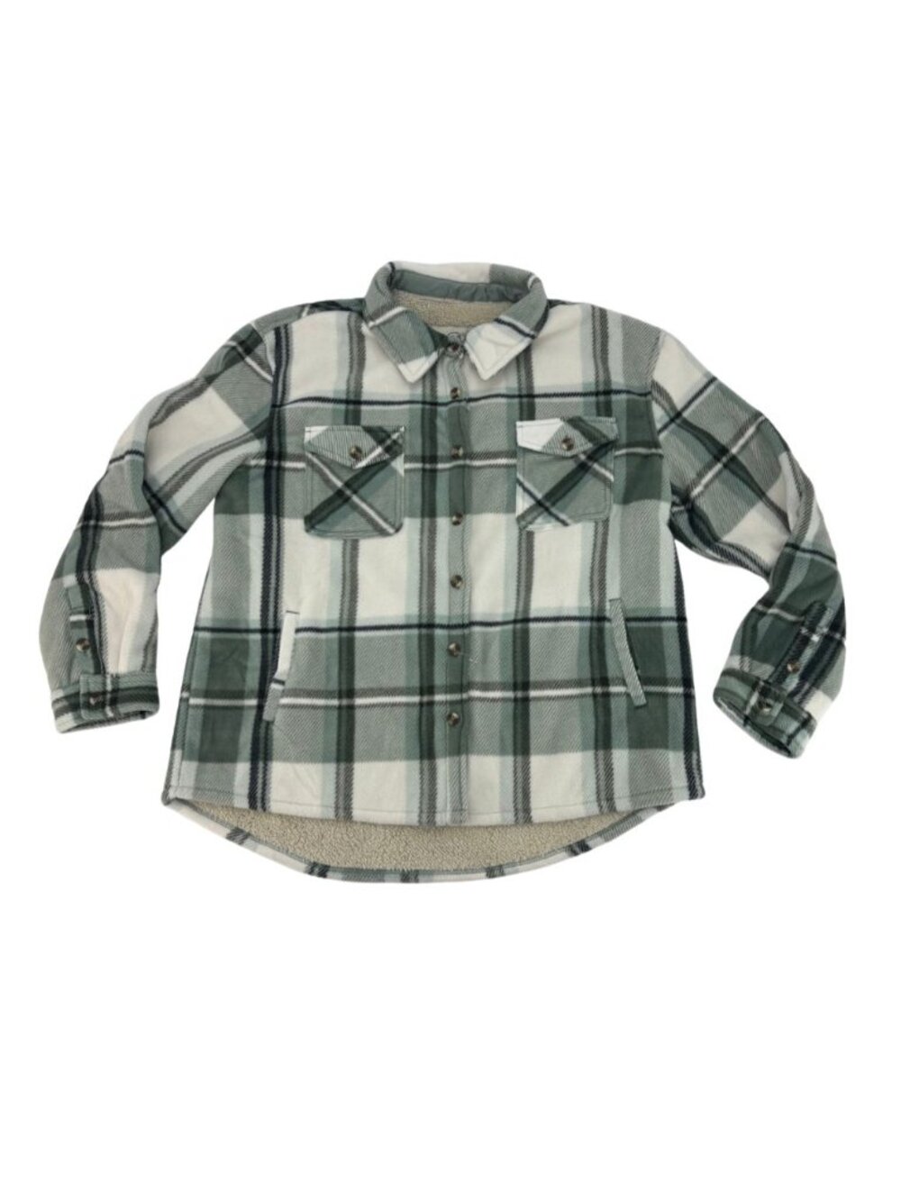 Sage Collective Women's Sweater | Green & White | Size Extra Large